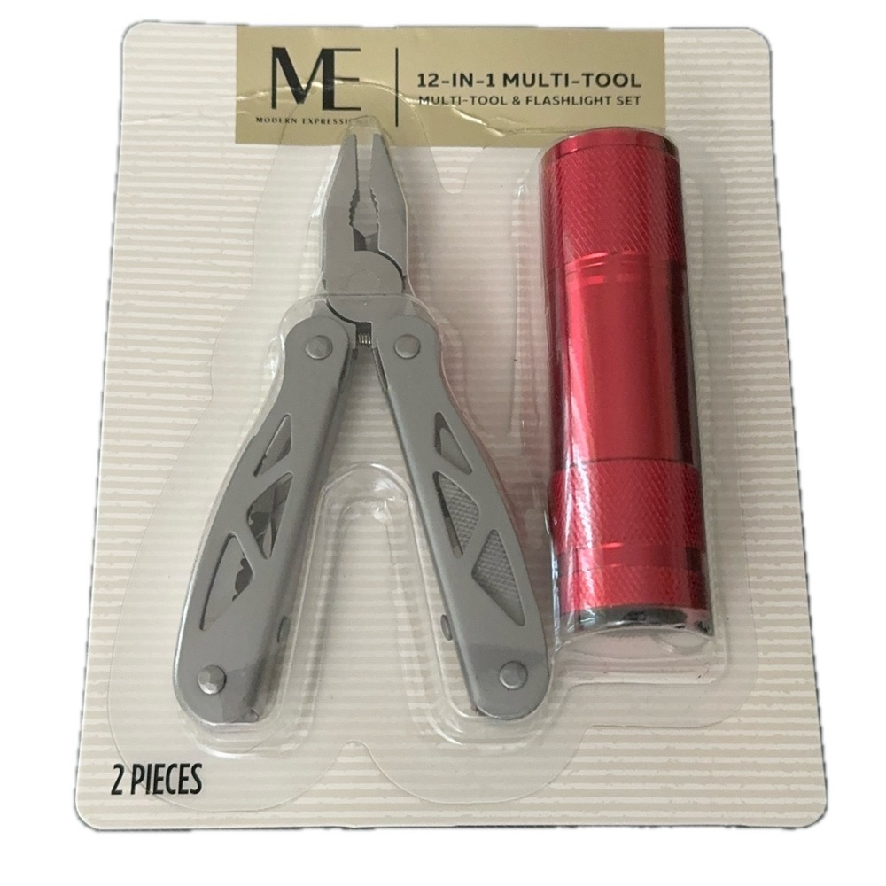 NEW in box - MODERN EXPRESSIONS 12 - IN -1  MULTI - TOOL & FLASHLIGHT SET